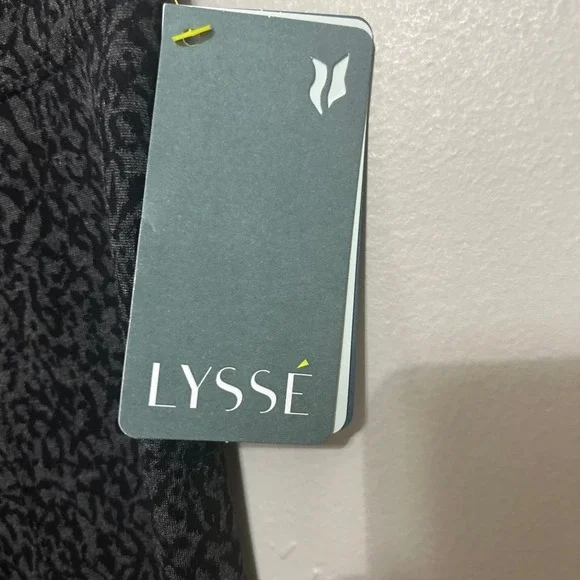 Lysse Sketch Animal Leggings Women XS Charcoal Black NEW High Waist Shaping - Picture 3 of 15